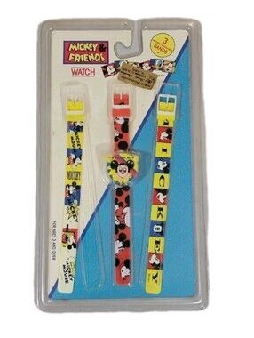 Vintage NEW Mickey And Friends Disney Retro Watch Bands Mouse 80s 90s